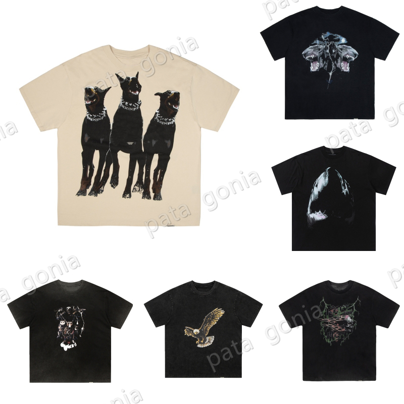 

Fashion Mens High Quality T shirt Womens Summer Designer Cool Animal Pattern Print Short Sleeve Couples Round Neck Tee Polo, Black