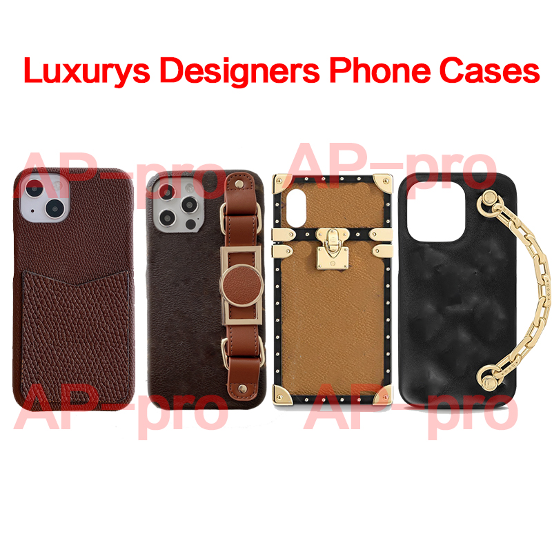 

Luxury Designer Cases For iPhone 13 12 Pro Max Case Fashion Print Back Cover Mobile Shell Card Holder Pocket Case With Box, Black with card holder