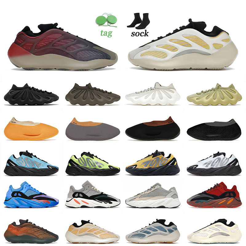 

Top Quality 2022 Kyanite 700 v3 Running Shoes Fade Carbon Safflower Size 12 Knit Runner v2 Sulfur Cream Hi Red Blue Red Men Women Trainers Sneakers, A61 safflower 36-45