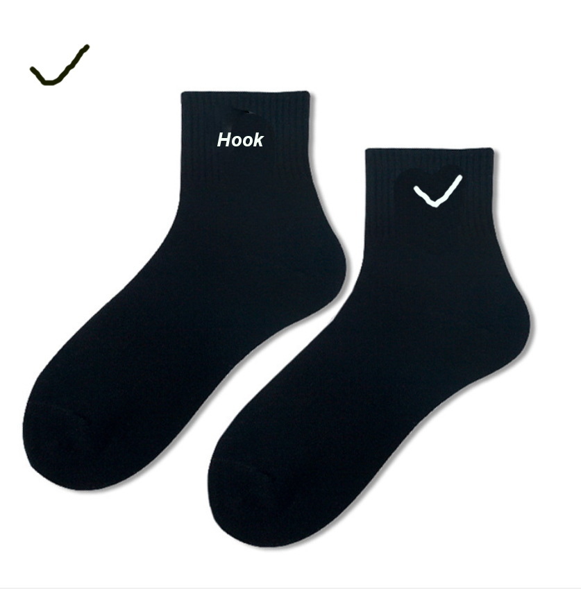 

Fashion Brand LOGO High Quality Men Socks Candy Color Women Brief Crew Students Wild Socks Comfortable Elastic Cotton Casual