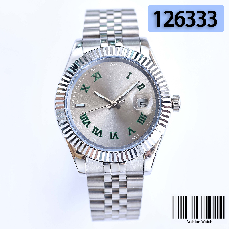 

Stainless Steel Strap Wristwatches Precision and durable couple watches luxury Diamonds Women Men Watch day date Mechanical Fashion nice jason007 fujimin003, Split-black