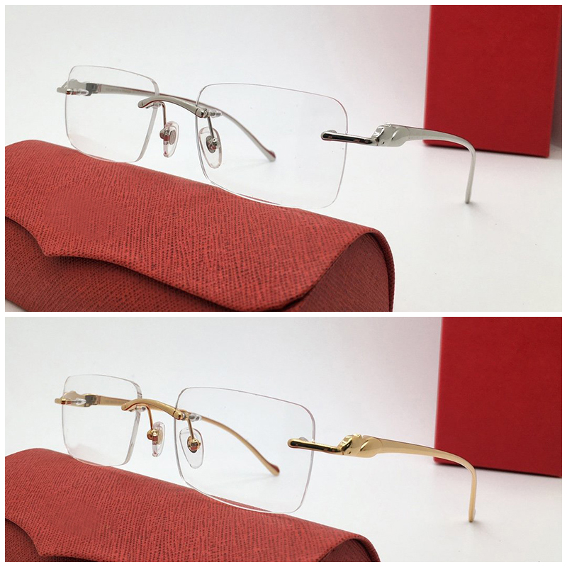

Designer eyeglass Cheetah Classic rectangle metal Series Vivid and Smart Business Casual Men Women Frame Optical Frame Lens prescription CT0061O carti glasses