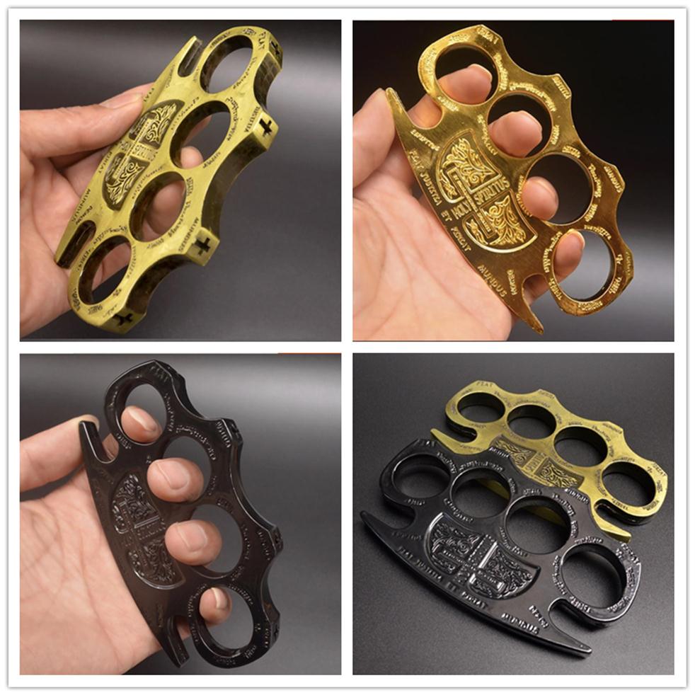 

Protective Gear Punch button HELL DETECTIVE CONSTANTINE BRASS DUSTERS GOLD Powerful safety equipment self-defense finger tools box286a, Customize