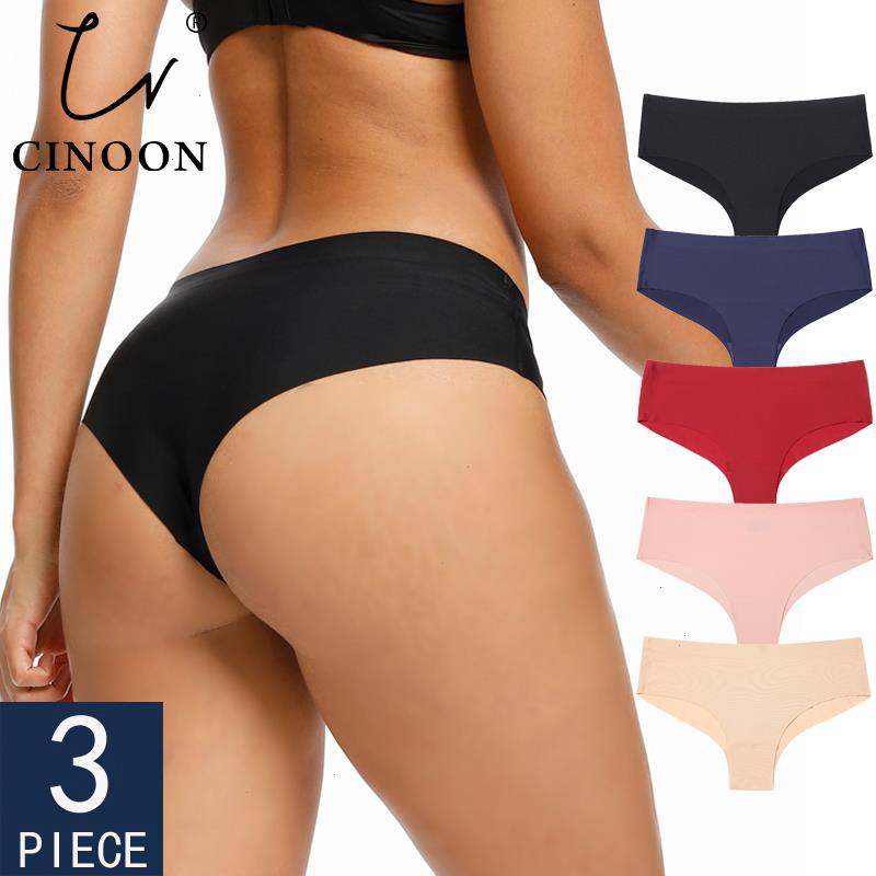 

Cinoon 3pcs Lot Seamless Panty Set Underwear Female Comfort Intimates Fashion Low-rise Briefs Panties Women Sexy Lingerie, Fdc