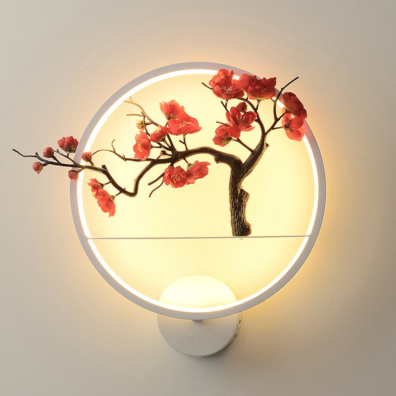Modern Living Room Study Wall Lamps Master Bedroom Bedside Art Lamp Simple LED Wall Light Fixtures Chinese Style Tea House Corridor Decor Lightin-image-758813210
