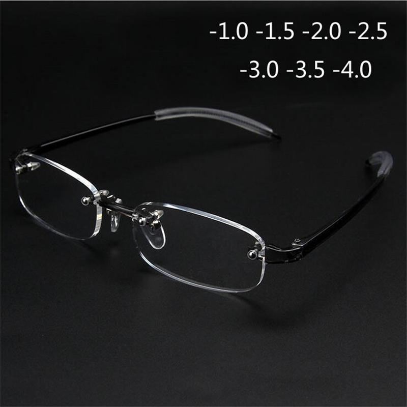 

Fashion Sunglasses Frames Frameless Myopic Glasses Men Women Ultralight Rimless Short-sight Spectacles Nearsighted Eyeglasses -1.0 -1.5 -2.0
