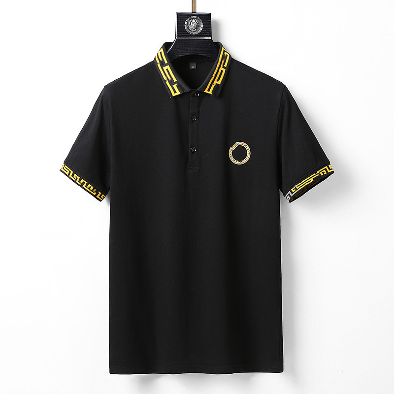 

2022 Dropship Fashion Designer Men's Polos Shirts Men Short Sleeve T-shirt Original Single Lapel Shirt Jacket Sportswear Jogging Suit M-3XL #07, White