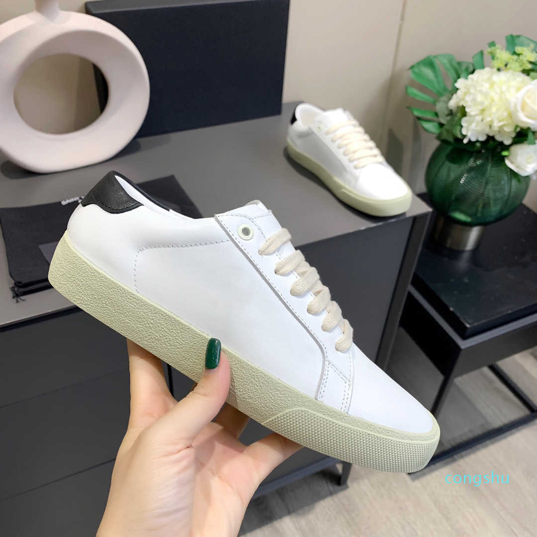 

2022 Fashion Ltaly Designer COURT White Shoe Classic Flat Casual Shoes Rhyton Women Mens Sneakers Trainers Vintage Chaussures Ladies Canvas