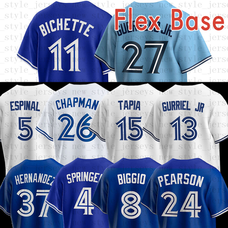 

Blue 27 Vladimir Guerrero Jr. Jays Baseball Jerseys Bo Bichette Lourdes Gurriel Jr. George Springer Nate Pearson Raimel Tapia Bradley Zimmer 37 Teoscar Hernandez, Men(lan niao)