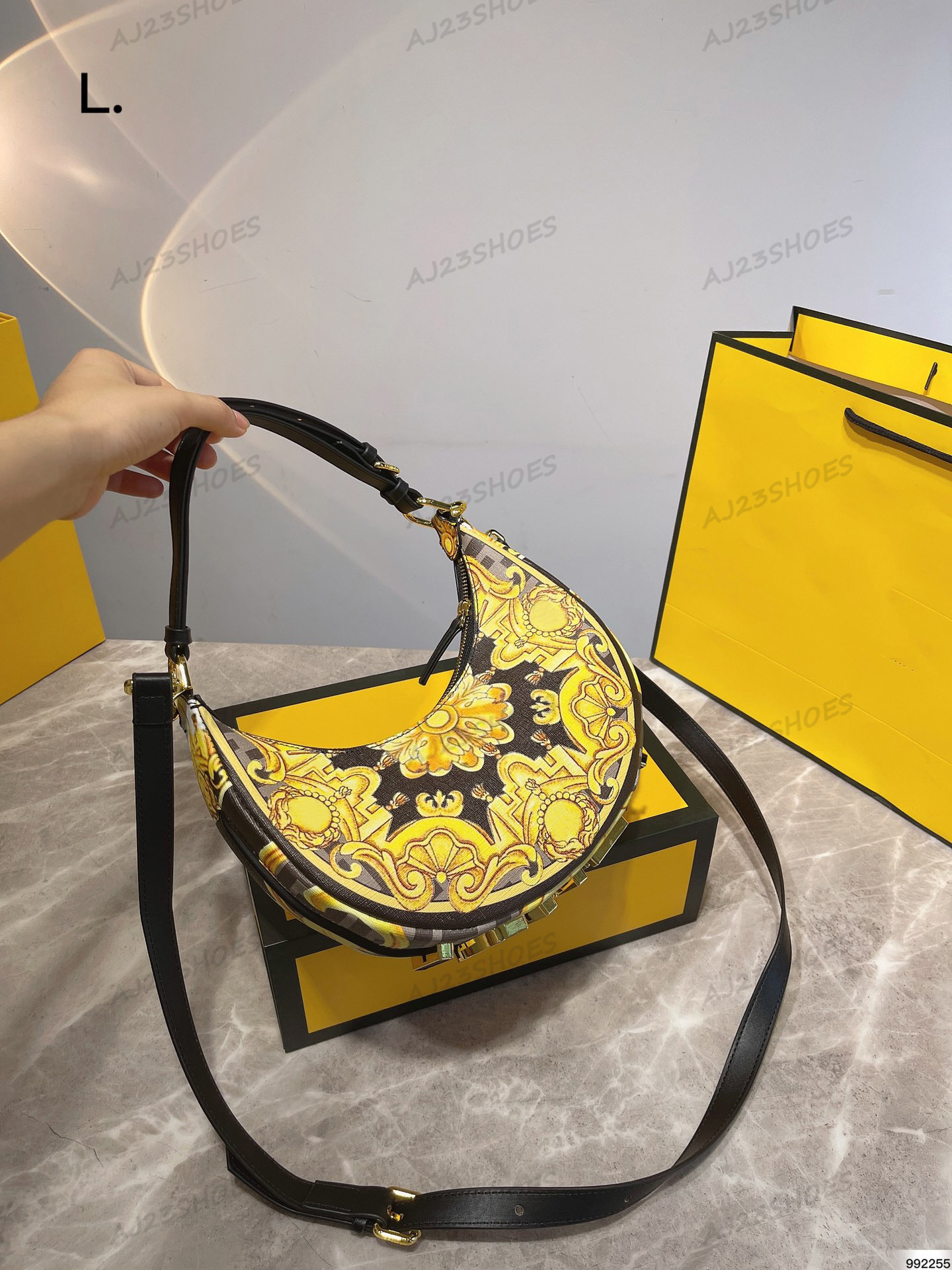 

Nano Graphy Hobo Clutch Bag ROMA Half Moon Crossbody Lady Leather Womens Shoulder Handbag Designer Italy Women Luxurys Wrist Bags Cross Body, 02