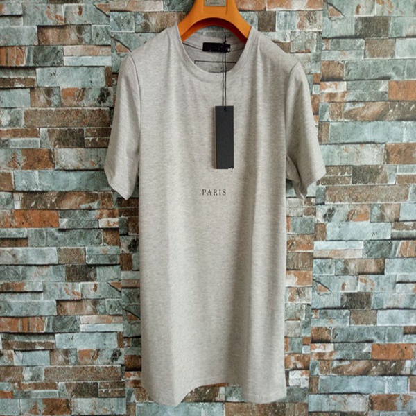 High Quality BΑlmain Mens Letter Print T Shirts Black Fashion Designer Summer Quality Top Short Sleeve Size S-XXL