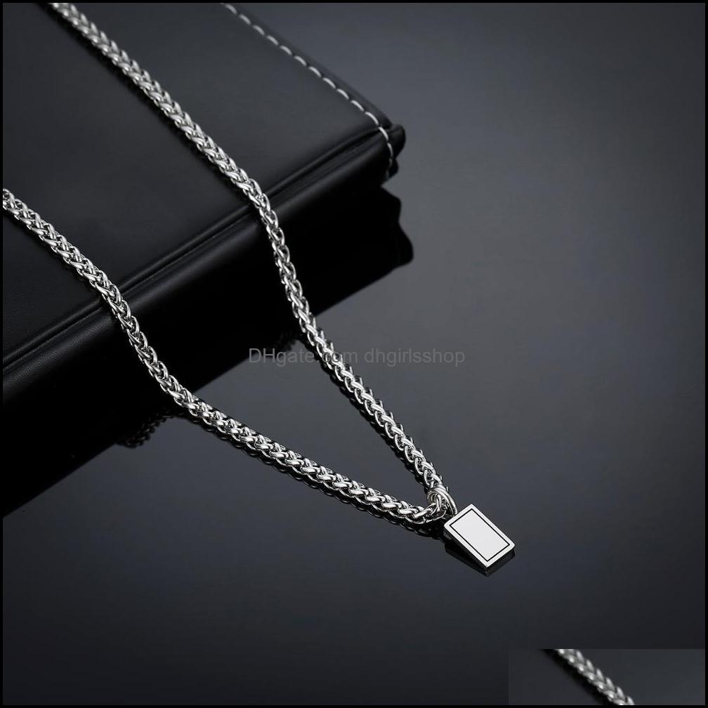 

Chains Necklaces Pendants Jewelry Buddha Little Tag Pendant With Dragon Bone Chain Stainless Steel Vintage Sier Color Necklace Bp0 Dh3Kt