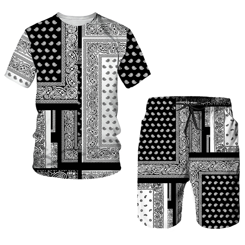 

Hip Hop T shirt Short Trousers Suits Summer Men Women Tracksuit Sleeve Tops 2pc Sets Sport And Casual Mens Clothes 220613, Tee-h
