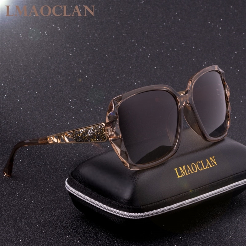

Luxury Brand Design Vintage Polarized Sunglasses Women Ladies Oversized Square Sun Glasses Female Eyewear UV400 Shades 220616