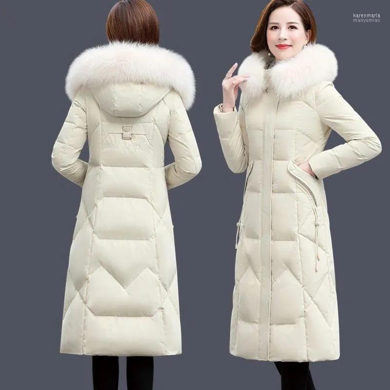 

Women's Down & Parkas Winter Jacket Women 2022 Hooded Big Fur Collar Coat Female Long Black Ladies Jackets Korean Style Casaco Feminino Gxy1