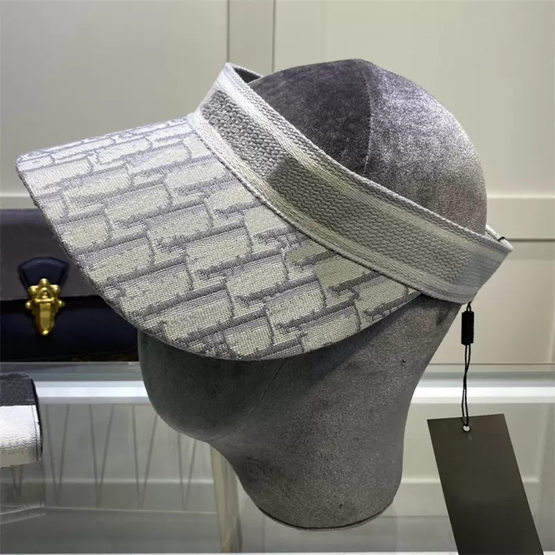 

Designer Top Hat Women Fashion Fishermans Visors Men Adjustable Brand Embellished Baseball Cap Youth Outdoor Sports Travel High Quality Visor Hat