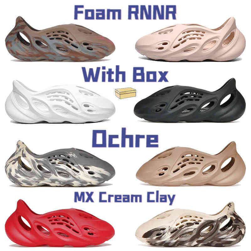 Yeesys with Foam Rnnr Sandals Men Women Slides Ochre Mx Cream Clay Mineral Blue Mxt Moon Gray Bone White Ararat Triple Black Vermillion
