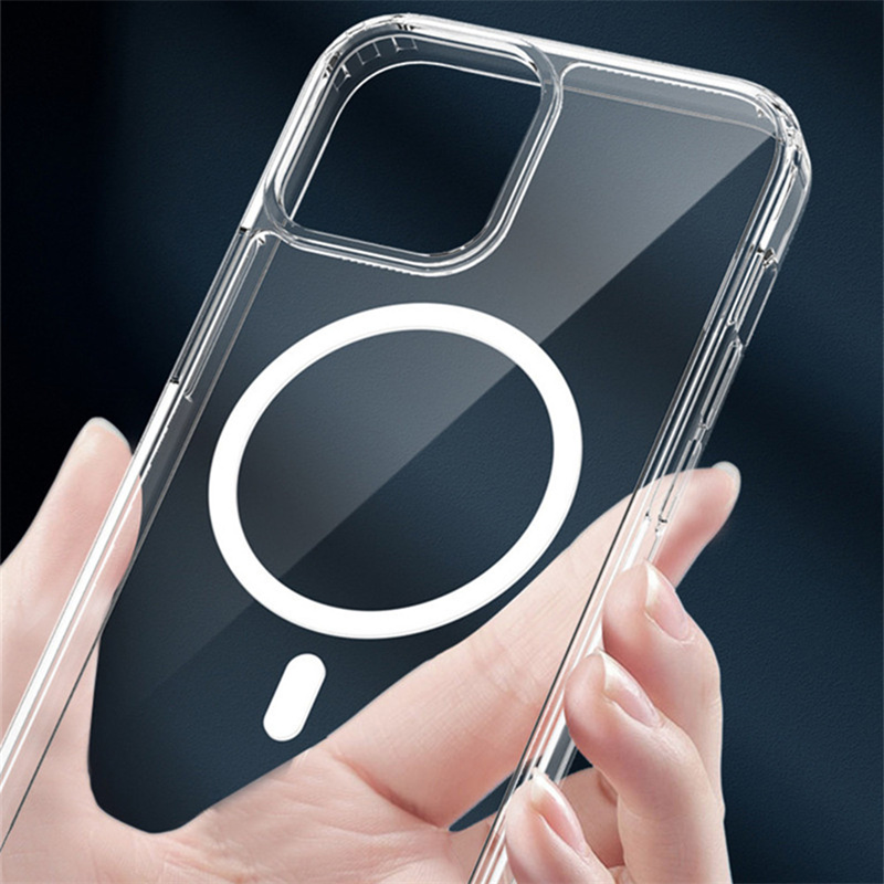 

Cell Phone Cases For Iphone13 Pro Max Mobile Phone Shell Apple 13 Wireless Charging Transparent Magnetic Suction Shell Magsafe
