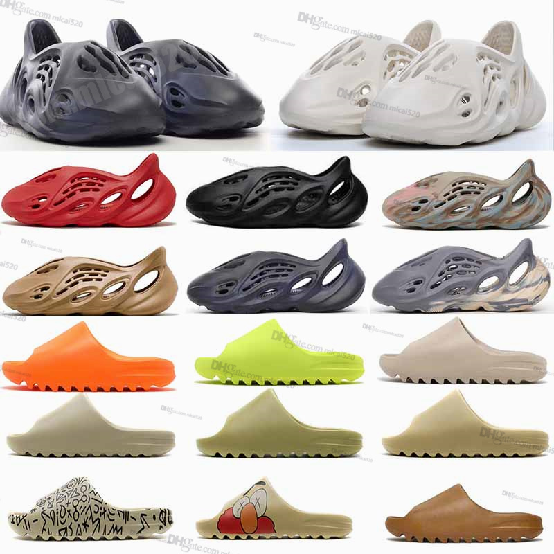 

Designer Slippers Men Women MXT Moon Gray foam runner MX Cream Clay Slides Shoes Ochre Vermillion Mineral Blue Bone White Pure Sesame Resin slippers Slide Sandals, Others