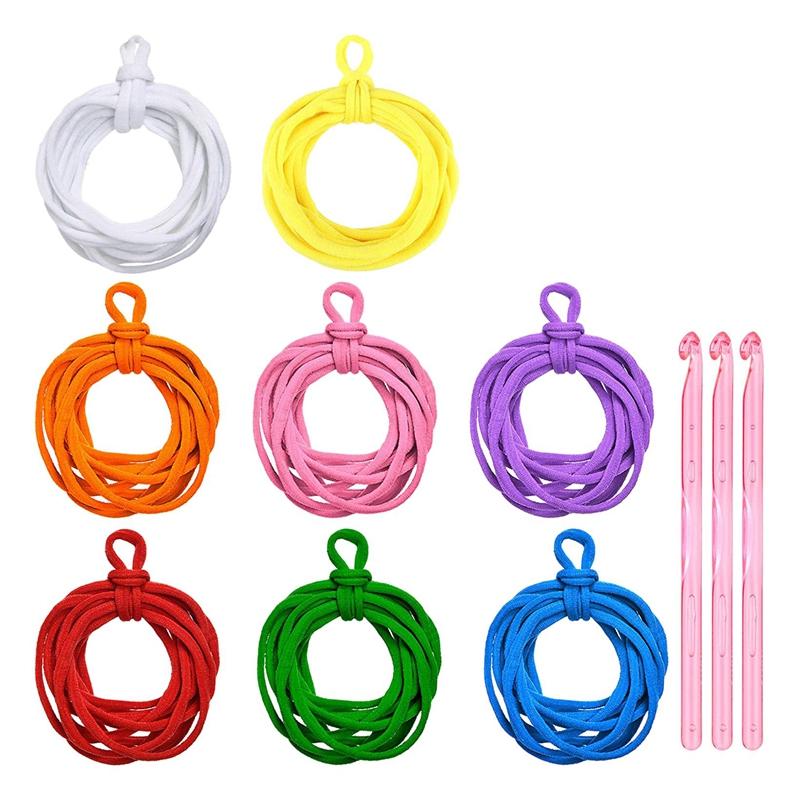 Yarn 288Pcs Loom Potholder Loops Weaving Craft 7 Inches With 3 Pcs Crochet Hook For DIY Crafts SuppliesYarn-image-777252865