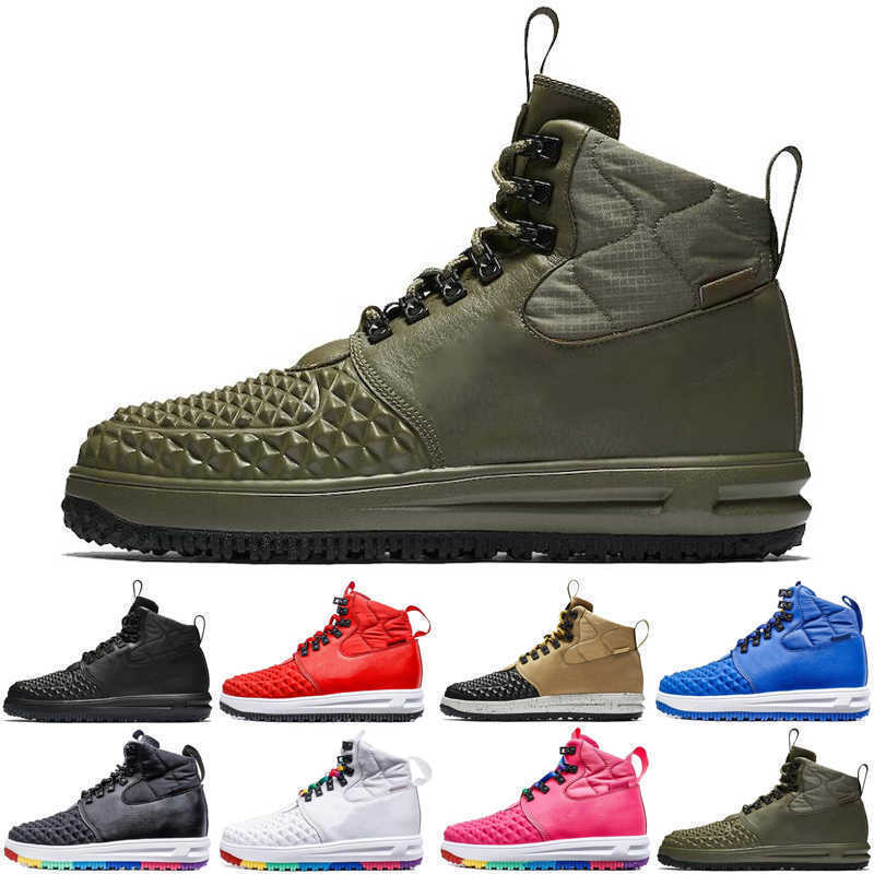 Lunar 1 Duckboot men women boots sneakers Linen Medium Olive boot mens womens trainers sports shoes size 36-47 classic shoe