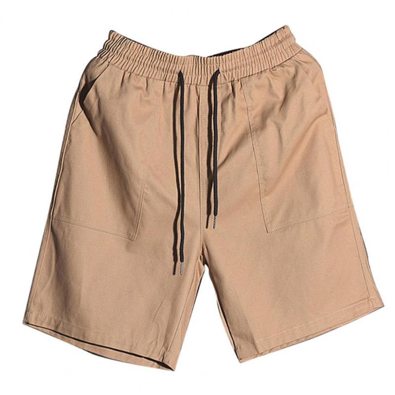 

Men's Shorts Men Cargo Thin Jogger Short Pants Summer Loose Casual Lace-up Knee Length PantsMen's, Army green