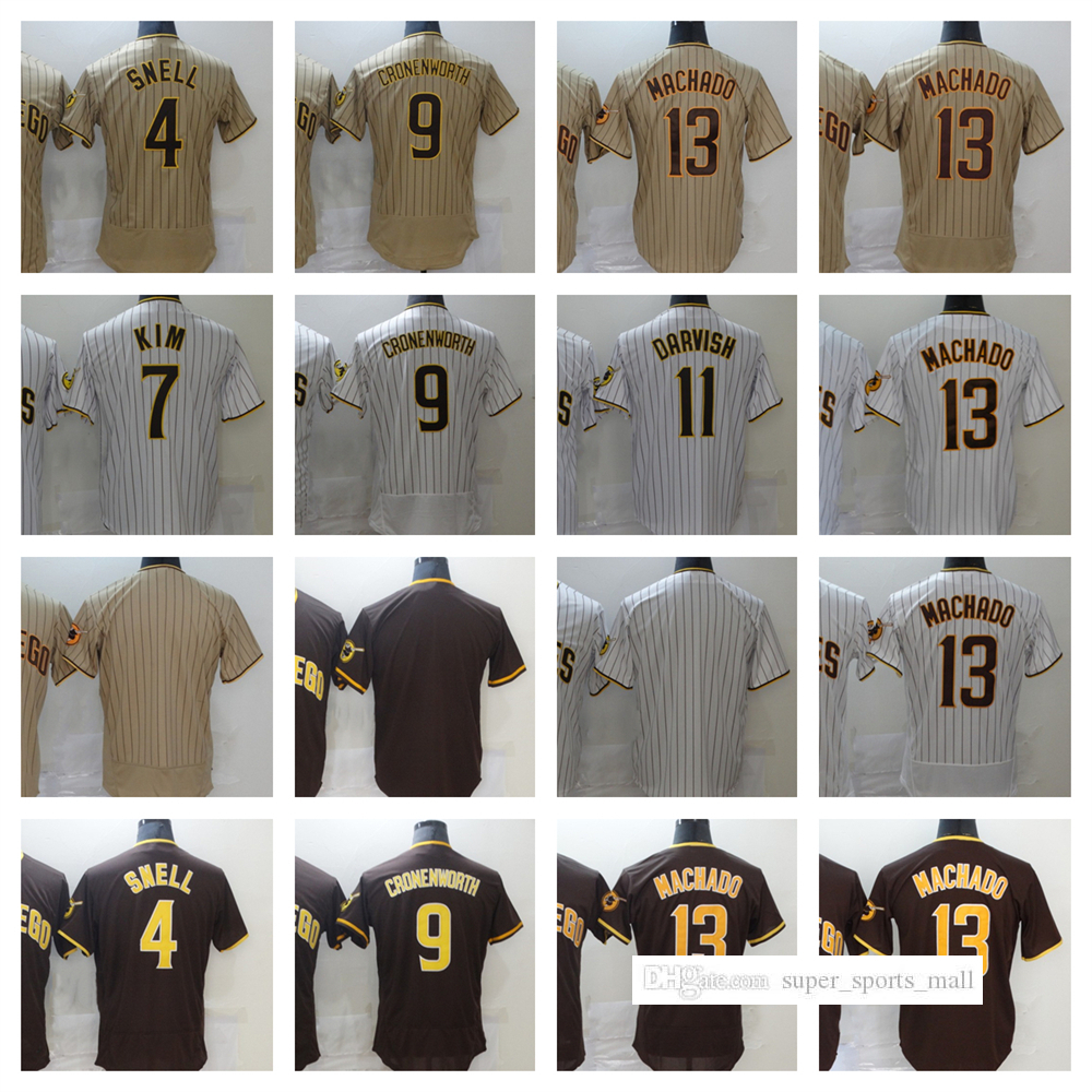 

13 Manny Machado Baseball Jersey 9 Jake Cronenworth 11 Yu Darvish 4 Blake Snell 7 Ha-Seong Kim 2022 New Jerseys Men Women Youth Size S--XXXL, As picture