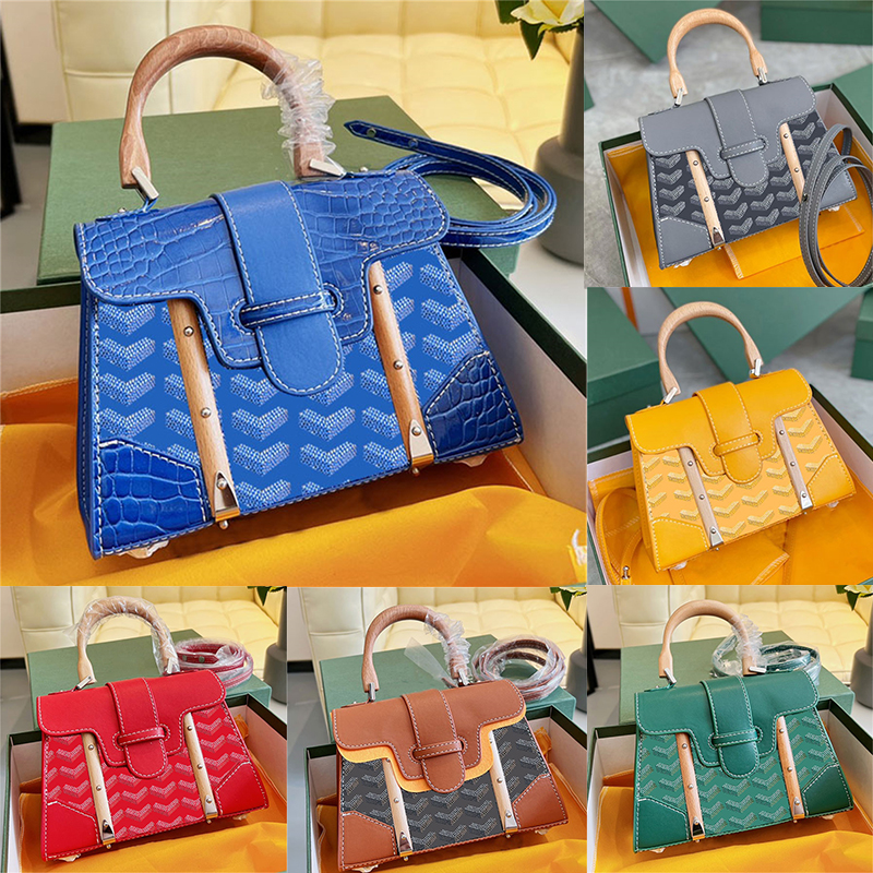 

bags goya Mini Saigon bag wooden handle handbag One Shoulder Messenger female Handbags Cowhide Wallet dust bags, Customize