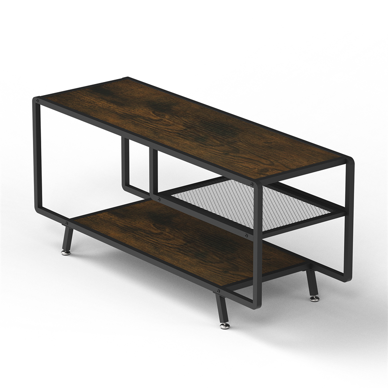 

TV Stand for Home Entertainment Living Room Furniture Center Modern Media Console Table with Open Shelving Storage Wood Retro Industrial Cabinet Bedroom