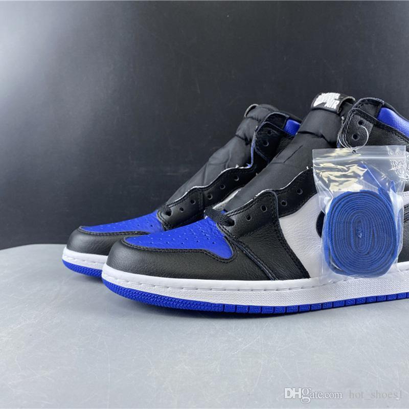 Air 1 High OG Game Royal Black Blue White 1s Women Men Sports Shoes Sneakers Best Quality Trainers Kicks Sneaker With Original Box