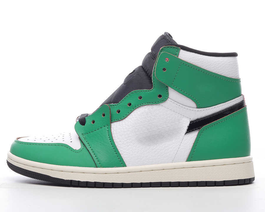 

Basketball Shoes Jumpman 1 HIGH OG Shoes Lucky Green White Sail Black Sports Outdoor Sneakers Send With Box