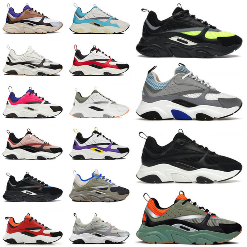 

2022 New B22 Casual shoes For Mens Womens Luxury Designer Big Size Us 13 Reflective Black White Yellow Olive Blue Pink Red Grey Sports Sneak265U, 9 blue white grey