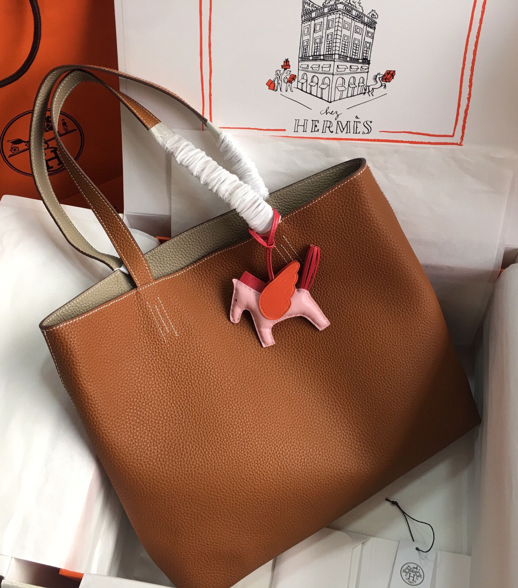 Sac à main de luxe en cuir véritable, sac à bandoulière de grande capacité, cuir Double face LLB098