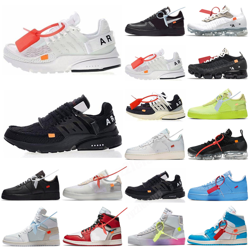 

Original men's and women's Off Casual shoes MCA white Black Red MAC Silver metal Volt low three black green GNER Presto 2.0 Chaussures, Color 20
