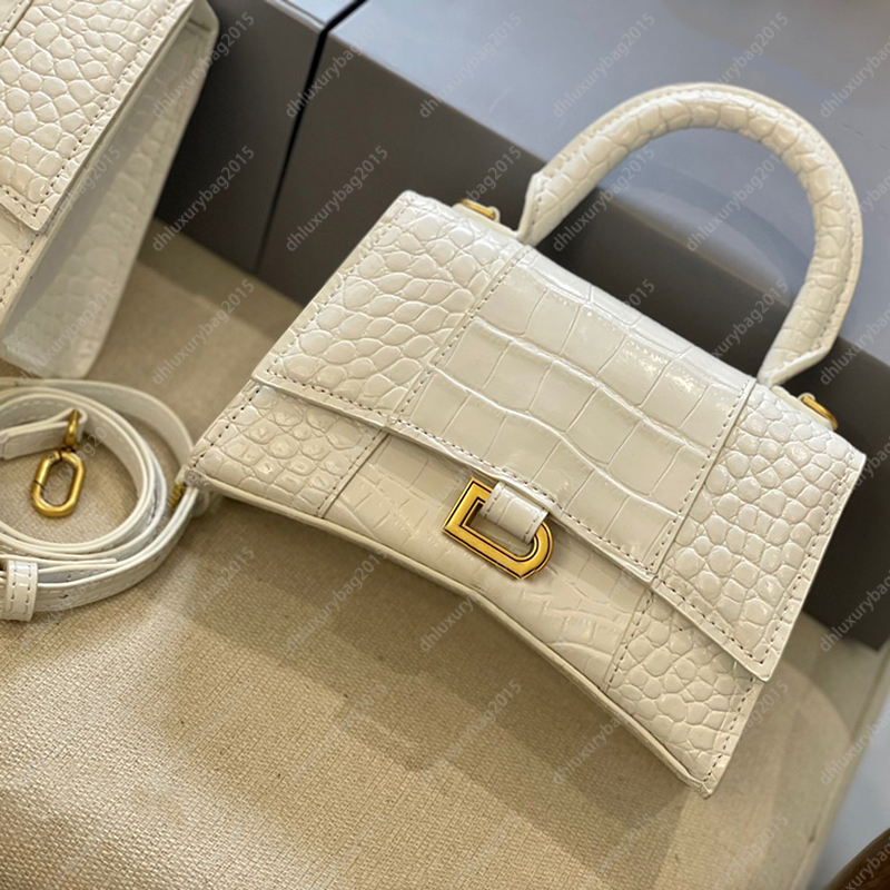 

4 Colors Leather Totes Classic Women Shopping Bags White Vintage Handbags Green Alligator Crossbody 2 Sizes Pink Cross Body Luxury Party Handbag, Increase freight