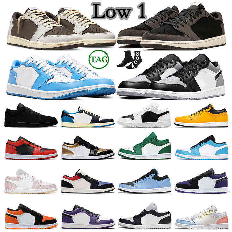 

Jumpman 1 Low Basketball Shoes for Mens Womens 1s Lows Travis Scotts Shadow Toe Unc Panda Paint Drip Mocha Trainers Sports Sneakers, #32 top 3