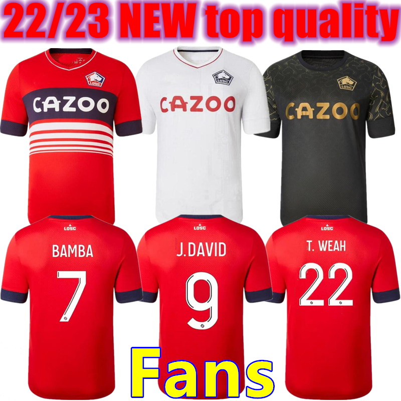 

2022 2023 LOSC Lille soccer jersey Cabella DAVID FONTE BAMBA YAZICI football shirts 22 23 JIKONE T.WEAH L.ARAUJO M.Bayo Ismaily maillots de foot Adult Kids Kit home third, Blue