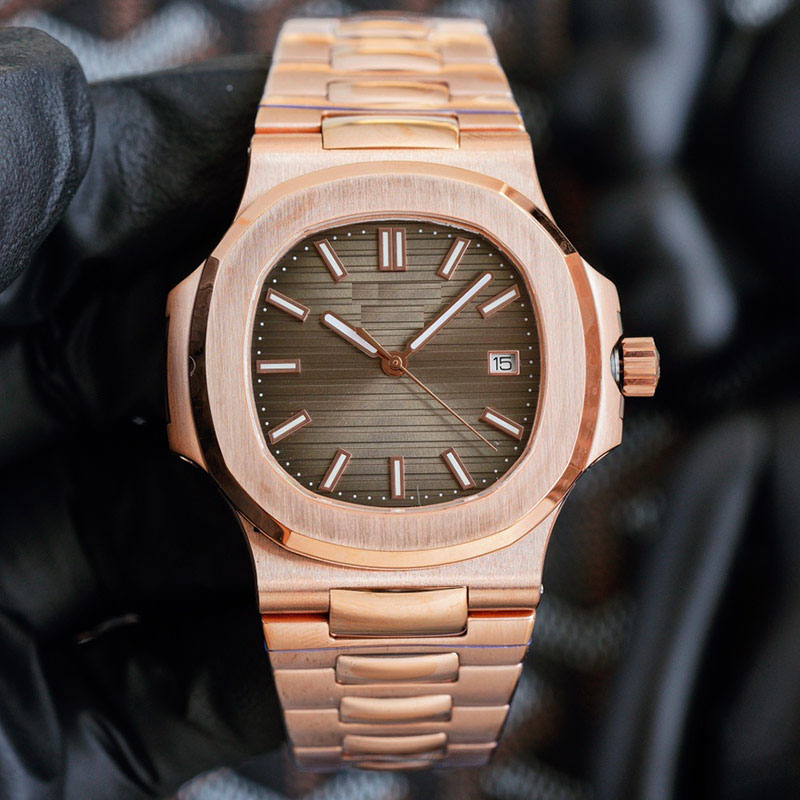 Montre pour hommes 40MM montres mécaniques automatiques montres-bracelets en or rose en acier inoxydable pour hommes montre-bracelet classique Mo