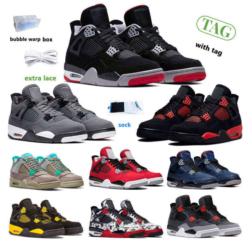 

2022 new black Thunder Outdoor Shoes 4s Shimmer men and women jumpman UNC Lightning Cool Grey Fire Red Royalty Sail Mushroom, #3