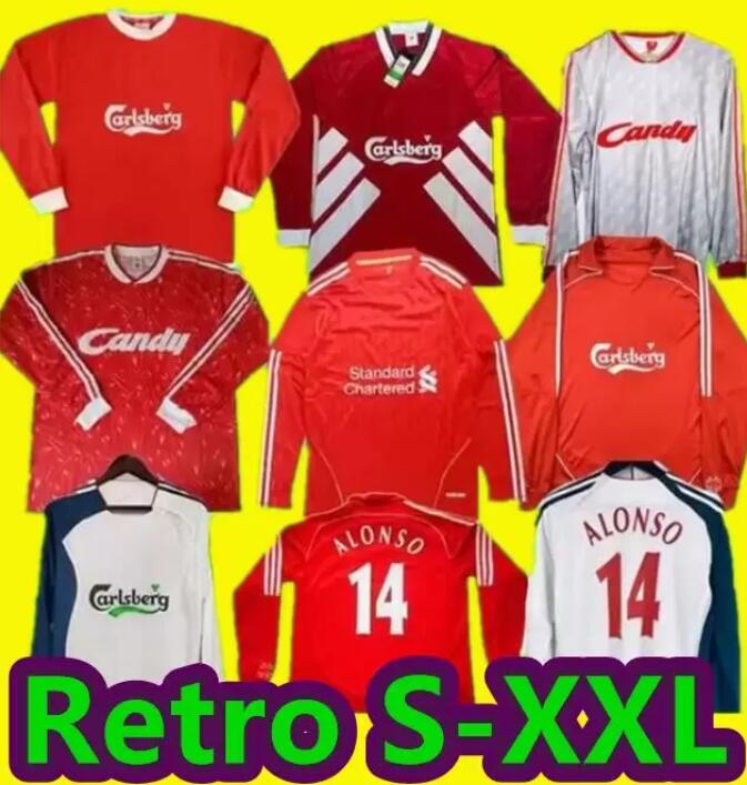 

Long sleeve McManaman 06 08 LVP Retro Torres soccer Jersey Gerard 1982 Dalglish Camisas Futebol FOWLER 1989 Maillot 2010 11 12 Barnes 08 09 Rush 97 95 93 85 champion, Red