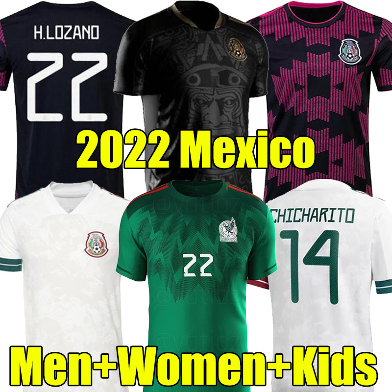 

Player Fans Version 2021 2022 2023 Mexico Soccer Jersey green NEW National Copa America 20 21 22 23 CHICHARITO LOZANO CARLOS VELA RAUL Men Women Kids Kit Football Shirt, 2021 home