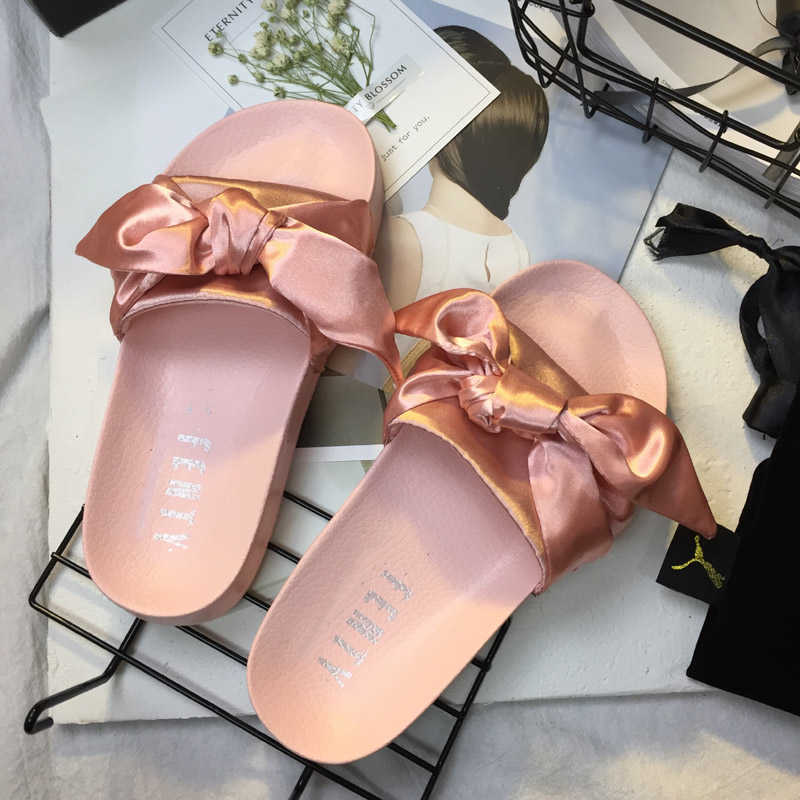 

Designer Fenty Bandana slipper Gear bottoms mens slide striped sandals causal Non-slip summer slippers flip flops 36-45, 002