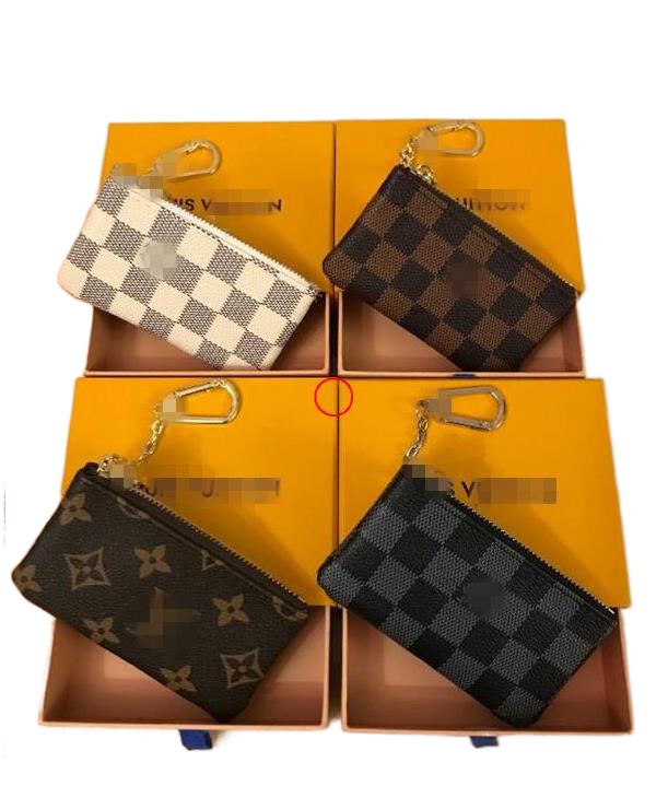 LVS Louiseity VIUTONITY Louiss Vuttons KEY POUCH POCHETTE Designer Coin Purse Keychains ring Credit Card Holder Luxury Mini Wallet