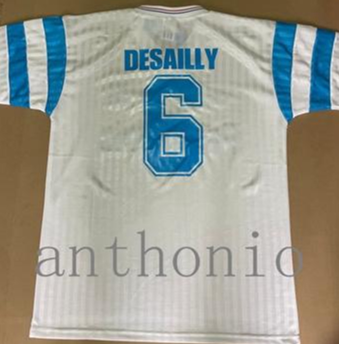 

1990 1991 1992 retro soccer jerseys Maillot HOME Marseilles futbol shirts extra Payet Boli DESALLY Marseills kits men Maillots de football jersey, 92/93 home shirt