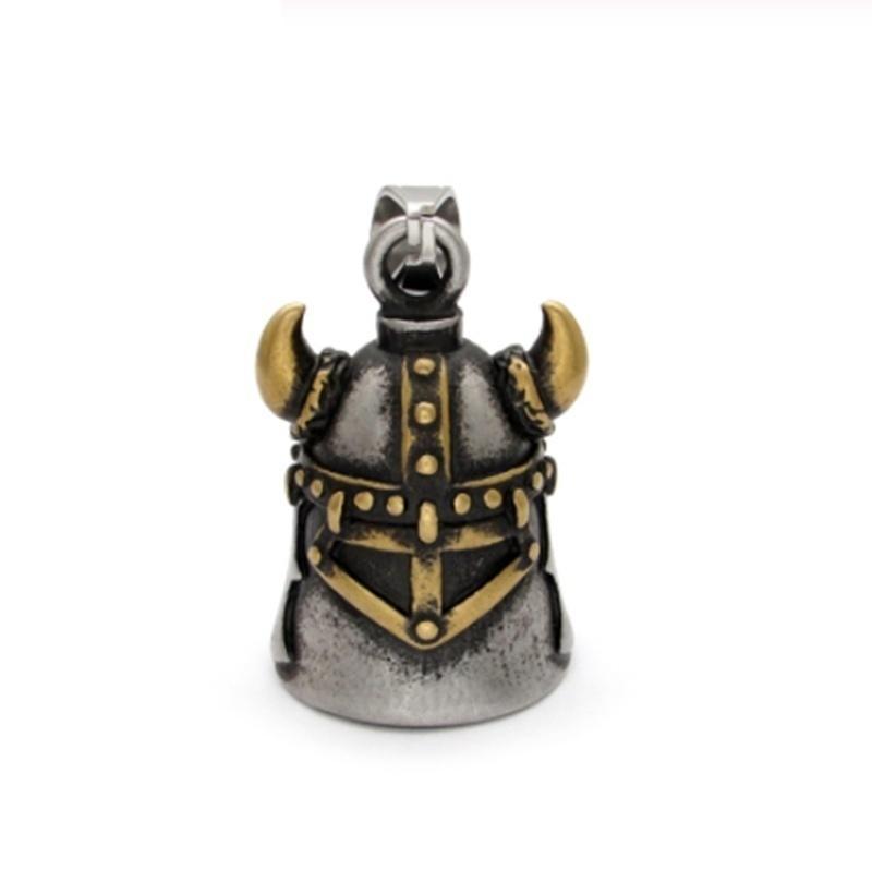 

Pendant Necklaces Fashion Punk Viking Warrior Helmet Bell Trend Rock Motorcycle Jewelry For Men