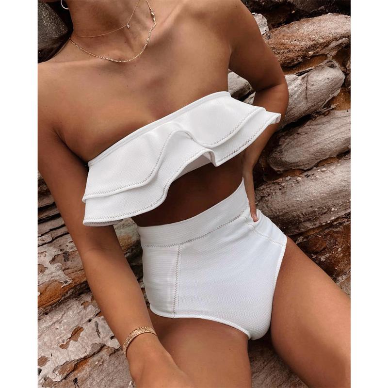 

Women' Swimwear Sexy Bikinis Women Swimsuit High Waist Bathing Suit Push Up Solid Bikini Set Vintage Beach Wear BiquiniWomen, Hxs059o4