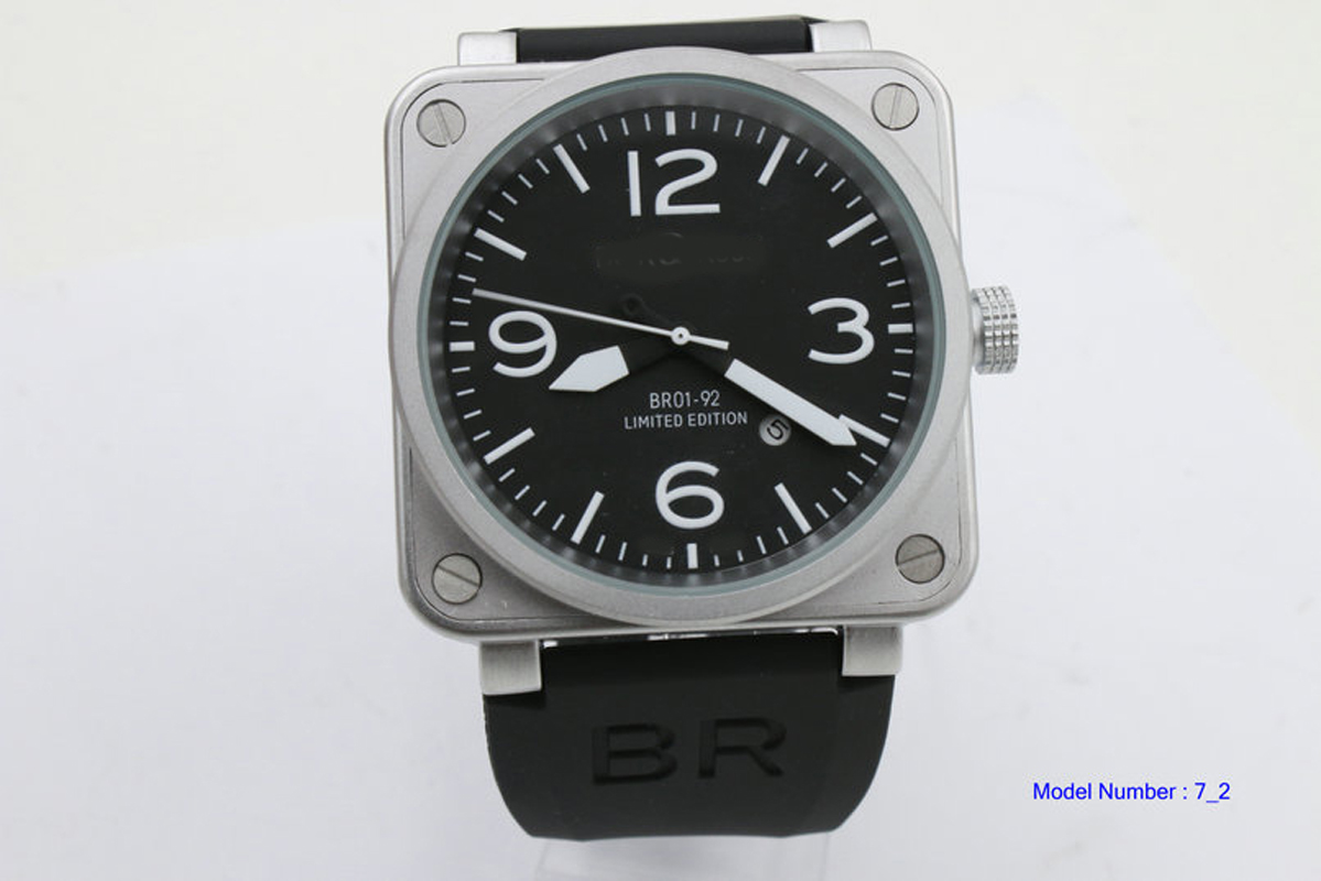 

2022 Automatic Mechanical Mens Watch bell Black Ceramic ross watches jj01, 02