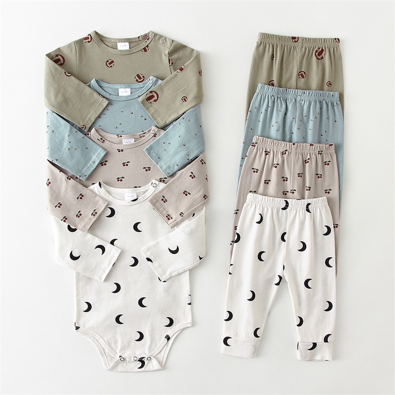 

Infant Baby Boy Girl Romper Spring Summer born Button Jumpsuit Printed Casual Long Sleeve Baby Boy Outfits Clothes Autumn 220707, 22