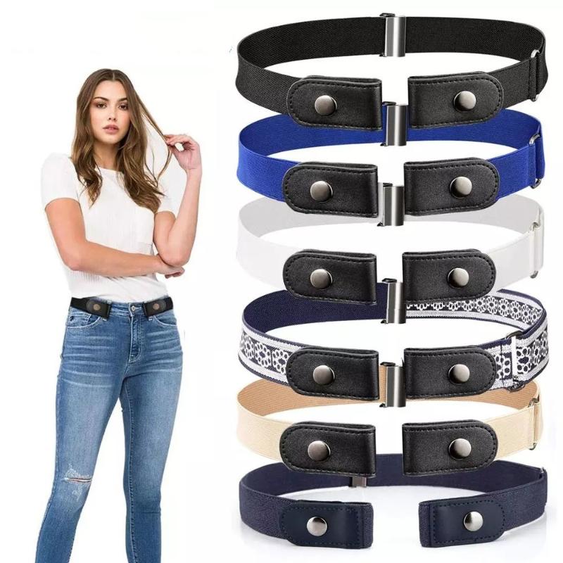 

Belts 20 Styles Buckle-Free Waist Belt For Jeans Pants,No Buckle Stretch Elastic Women/Men,No Hassle, Black
