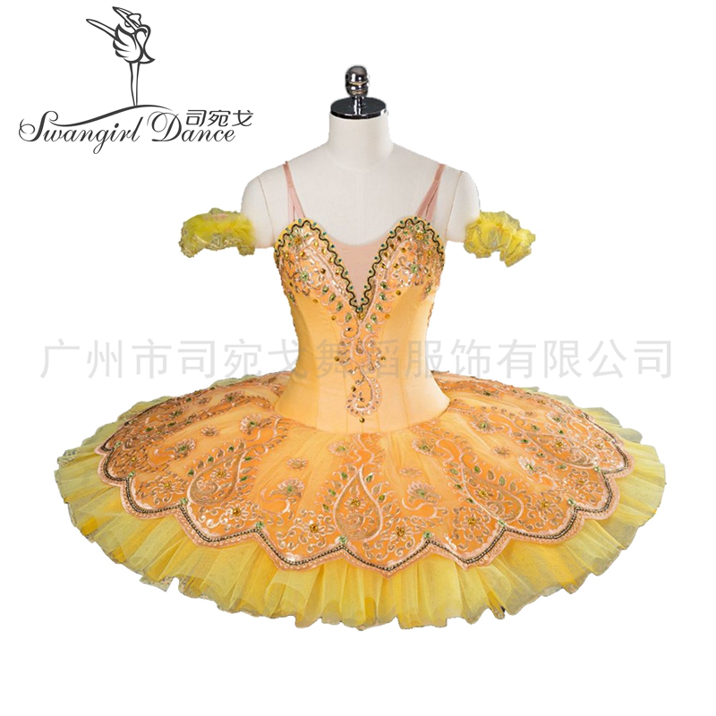 

Yellow Bird Women Pancake Performance Stage Ballet Tutus Adult Clssical Professional Platter Ballet Tutu Dress BT9107